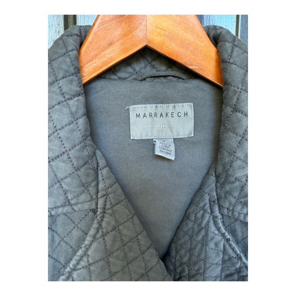 NWOT Anthropologie Marrakech Quilted Moto Jacket in Washed Black  Size Small - Picture 8 of 13